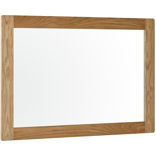 Julian Bowen Mallory Wall Mirror - Size: 100 x 70cm - Brown - Wilko - image 1