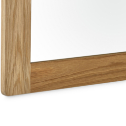 Julian Bowen Mallory Wall Mirror - Size: 100 x 70cm - Brown - Wilko - thumbnail 4