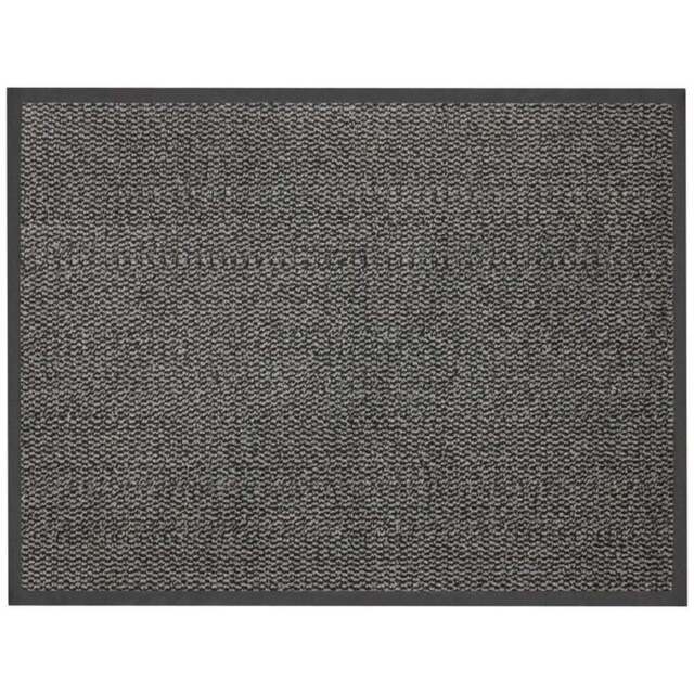 JVL Commodore Grey Black Barrier Mat 60 x 80cm - JVL Homewares - Wilko - image 1