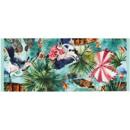 Studio Lux Parasols Rug 67 x 150cm - Size: 67 x 150 x 0.5cm - Multi - Wilko - thumbnail 1