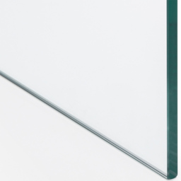 Julian Bowen Amalfi Bent Glass Console Table - Size: 40 x 110 x 76cm - Clear - Wilko - thumbnail 5