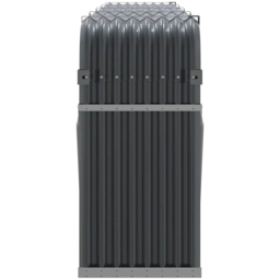 vidaXL Anthracite Galvanised Steel Firewood Log Holder 100 x 300 x 45cm - Grey - Wilko - thumbnail 5