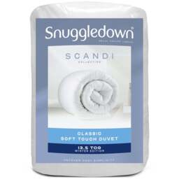 Snuggledown King Size White Scandinavian Hollowfibre Duvet  13.5 Tog - Wilko