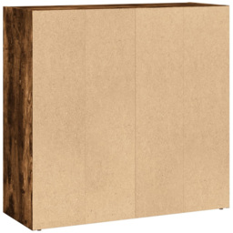 vidaXL 2 Shelf Smoked Oak Bookcase - Size: 77 x 30 x 80cm - Brown - Wilko - thumbnail 6