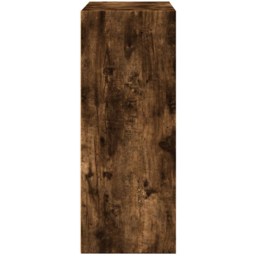 vidaXL 2 Shelf Smoked Oak Bookcase - Size: 77 x 30 x 80cm - Brown - Wilko - thumbnail 5