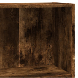 vidaXL 2 Shelf Smoked Oak Bookcase - Size: 77 x 30 x 80cm - Brown - Wilko - thumbnail 7