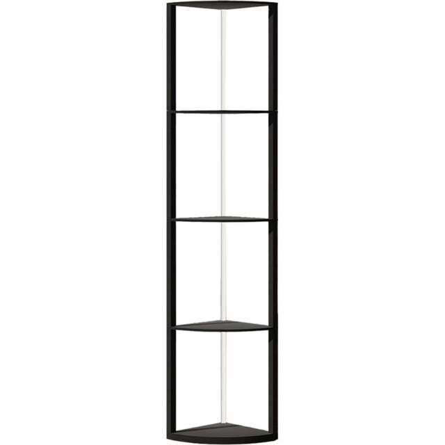 HOMCOM 5 Shelf Black Dimmable RGB LED Floor Lamp - Size: 48 x 13 x 37cm - Wilko - image 1