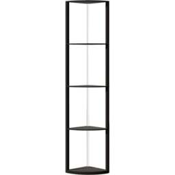 HOMCOM 5 Shelf Black Dimmable RGB LED Floor Lamp - Size: 48 x 13 x 37cm - Wilko