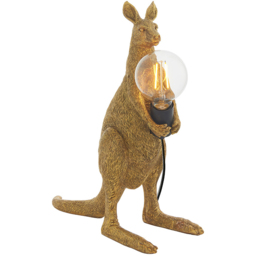 Merano Andria Vintage Gold Paint and Matt Black Kangaroo Table Lamp - Size: 15.5 x 40 x 46.5cm - Wilko - thumbnail 4