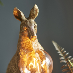 Merano Andria Vintage Gold Paint and Matt Black Kangaroo Table Lamp - Size: 15.5 x 40 x 46.5cm - Wilko - thumbnail 6
