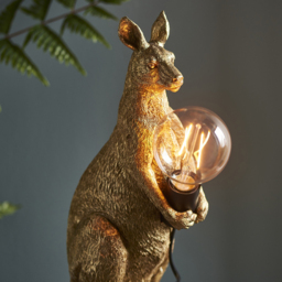 Merano Andria Vintage Gold Paint and Matt Black Kangaroo Table Lamp - Size: 15.5 x 40 x 46.5cm - Wilko - thumbnail 5