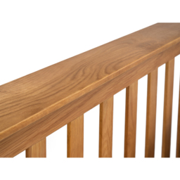Julian Bowen Amsterdam Double Oak High Foot End Bed Frame - Wood - Wilko - thumbnail 6