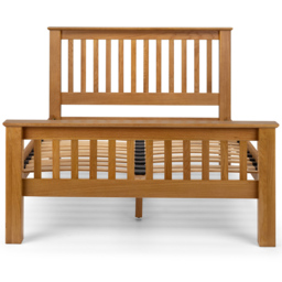 Julian Bowen Amsterdam Double Oak High Foot End Bed Frame - Wood - Wilko - thumbnail 4
