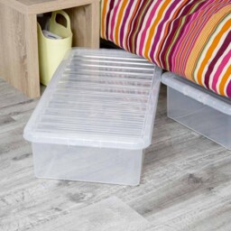 Wham 42L Crystal Storage Box with Lid 5 Pack - Wilko - thumbnail 5