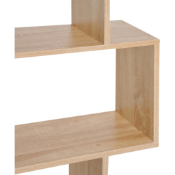Portland 6 Shelf Oak Wooden Bookcase - Brown - Wilko - thumbnail 4