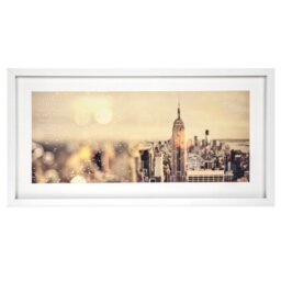 White Mounted Box Panoramic Photo Frame - Size: Multi - The Port. Co Gallery - Wilko