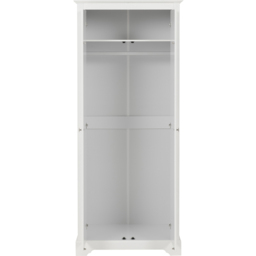 Seconique Stratford 2 Door White Wardrobe - Wilko - thumbnail 5