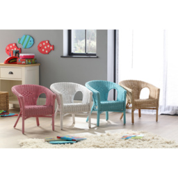 Desser Natural Wicker Kids Loom Chair - Size: Single - Cream - Wilko - thumbnail 5
