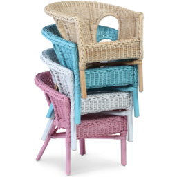 Desser Natural Wicker Kids Loom Chair - Size: Single - Cream - Wilko - thumbnail 4