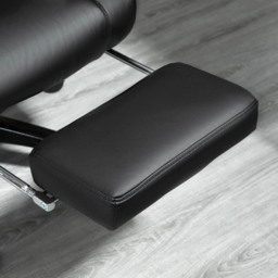 Portland Black PU Leather Swivel Recliner Executive Office Chair - Size: 68 x 68 x 117cm - Wilko - thumbnail 7