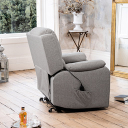 Artemis Home Marldon Light Grey Massage and Heat Electric Recliner Chair - Size: Single - Wilko - thumbnail 5