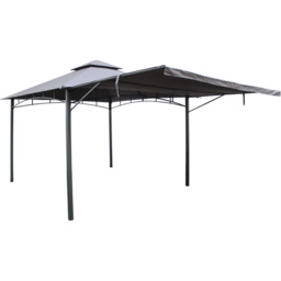 Royalcraft Algarve 3.3 x 3.3m Grey Gazebo with 2.1m Awning - Size: 3 x 3m - Wilko - thumbnail 6
