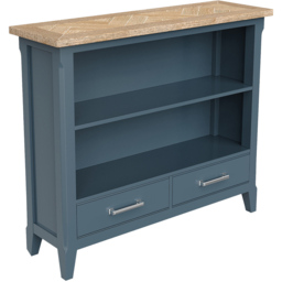 Baumhaus Signature 2 Drawer 2 Shelf Blue Low Bookcase - Wilko - thumbnail 3
