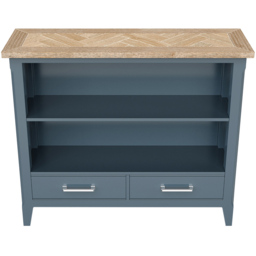 Baumhaus Signature 2 Drawer 2 Shelf Blue Low Bookcase - Wilko - thumbnail 4