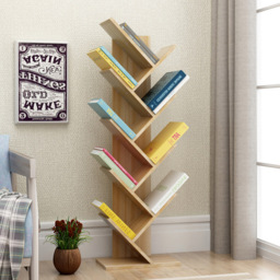 Living and Home 9 Shelf Natural Tree Shaped Bookshelf - Brown - Wilko - thumbnail 7