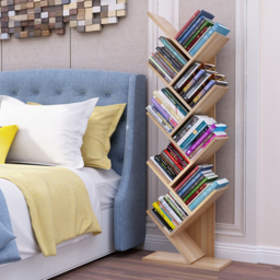 Living and Home 9 Shelf Natural Tree Shaped Bookshelf - Brown - Wilko - thumbnail 5