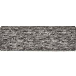 My Mat Charcoal Broken Stripe Stain Resistant Runner 67 x 200cm - Size: 67 x 200 x 2cm - grey - Wilko