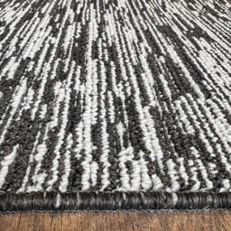 My Mat Charcoal Broken Stripe Stain Resistant Runner 67 x 200cm - Size: 67 x 200 x 2cm - grey - Wilko - thumbnail 7