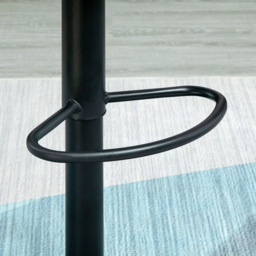 Portland Dark Grey PU Leather Height Adjustable Swivel Bar Stool Set of 2 - Wilko - thumbnail 5