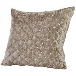 Serene Elysium Mink Cushion Cover - Size: 43 x 43cm - Brown - Wilko - thumbnail 1
