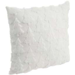 Living and Home White 3D Christmas Tree Soft Plush Cushion Cover 45 x 45cm - Size: 0.5 x 45 x 45cm - Wilko