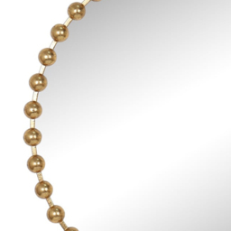 Gold Circular Beaded Mirror 80cm - The Port. Co Gallery - Wilko - thumbnail 5