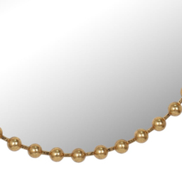 Gold Circular Beaded Mirror 80cm - The Port. Co Gallery - Wilko - thumbnail 6