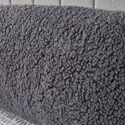 Downland Huggleland Double Grey Fleece Bolster Pillow - Size: Single - Wilko - thumbnail 4
