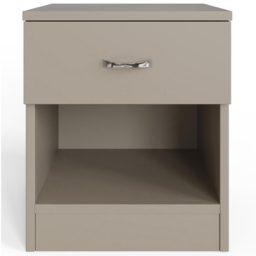 FWStyle Promo Single Drawer Putty Modern Bedside Table - Brown - Wilko - thumbnail 5