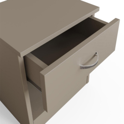 FWStyle Promo Single Drawer Putty Modern Bedside Table - Brown - Wilko - thumbnail 6