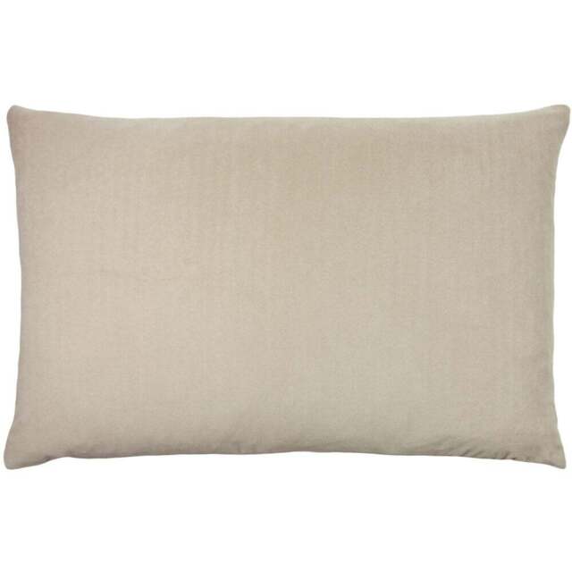 furn. Contra Natural Velvet Cushion - Size: 60 x 40cm - Cream - Wilko - image 1