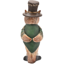 The Seasonal Gift Co. Christmas Owl Top Hat Christmas Figurine - Size: 17 x 6 x 5.5cm - Green - Wilko - thumbnail 5