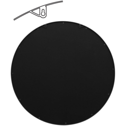 The Circulus Black Window Wall Mirror 100 x 100cm - MirrorOutlet - Wilko - thumbnail 5