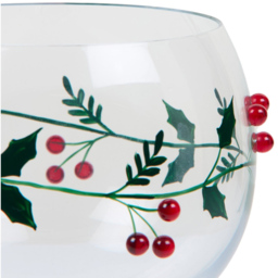 Gin Glass with Mistletoe Decoration Clear - Wilko - thumbnail 4