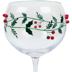 Gin Glass with Mistletoe Decoration Clear - Wilko - thumbnail 3