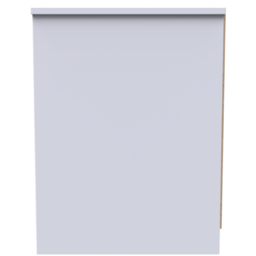 Crowndale New York 2 Drawer Matt White Bedside Table Ready Assembled - Wilko - thumbnail 5