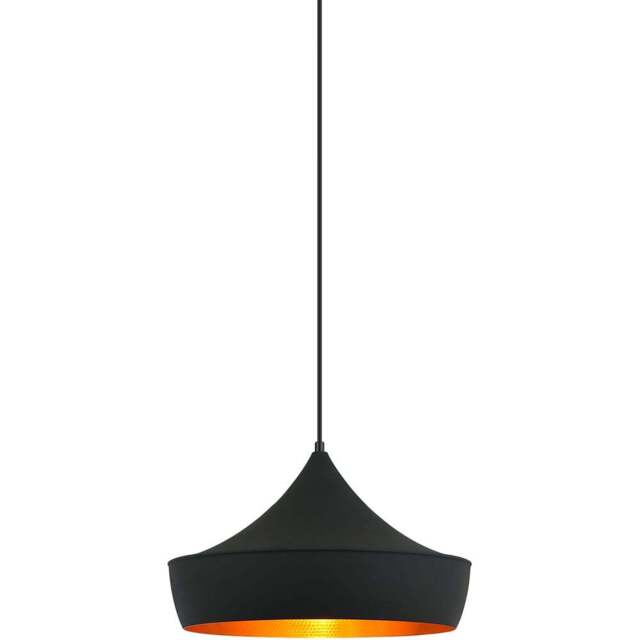 Sorrelis Draven E27 Pendant Light - Size: 35 x 35 x 21cm - Black - Wilko - image 1