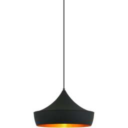 Sorrelis Draven E27 Pendant Light - Size: 35 x 35 x 21cm - Black - Wilko