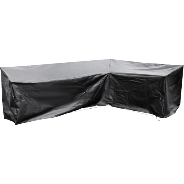 Cozy Bay EZBreathe Large Right L Shape Black Sofa Cover - Size: 93 x 238 x 182cm - Wilko - image 1