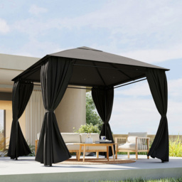 Outsunny 3 x 3m Dark Grey Gazebo Replacement Curtain 4 Pack - Wilko - thumbnail 3